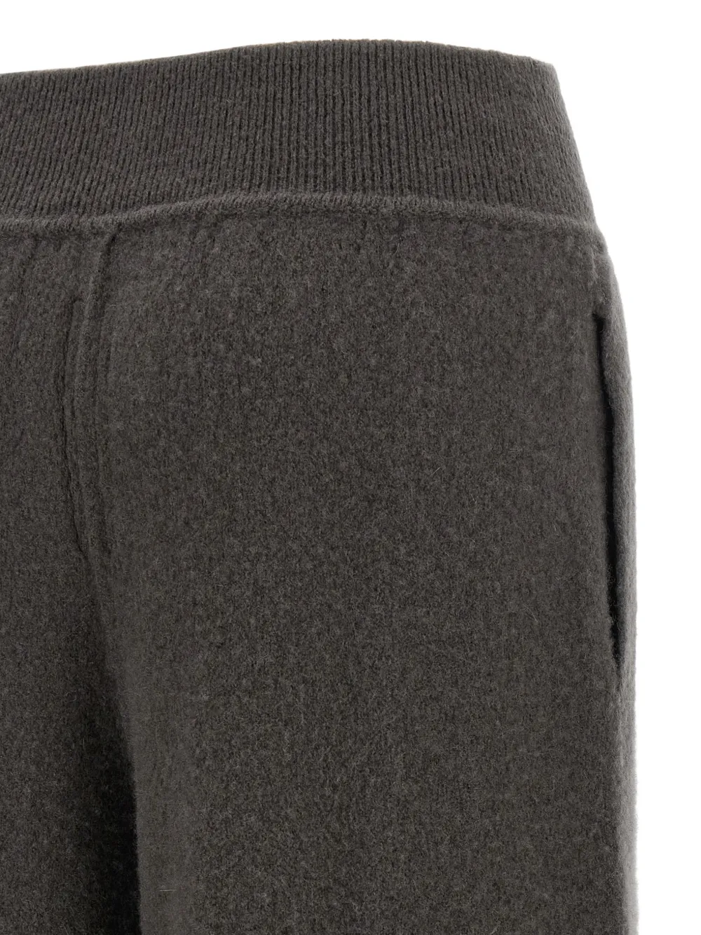 Rick Owens ribbed-waistband palazzo pants Grijs