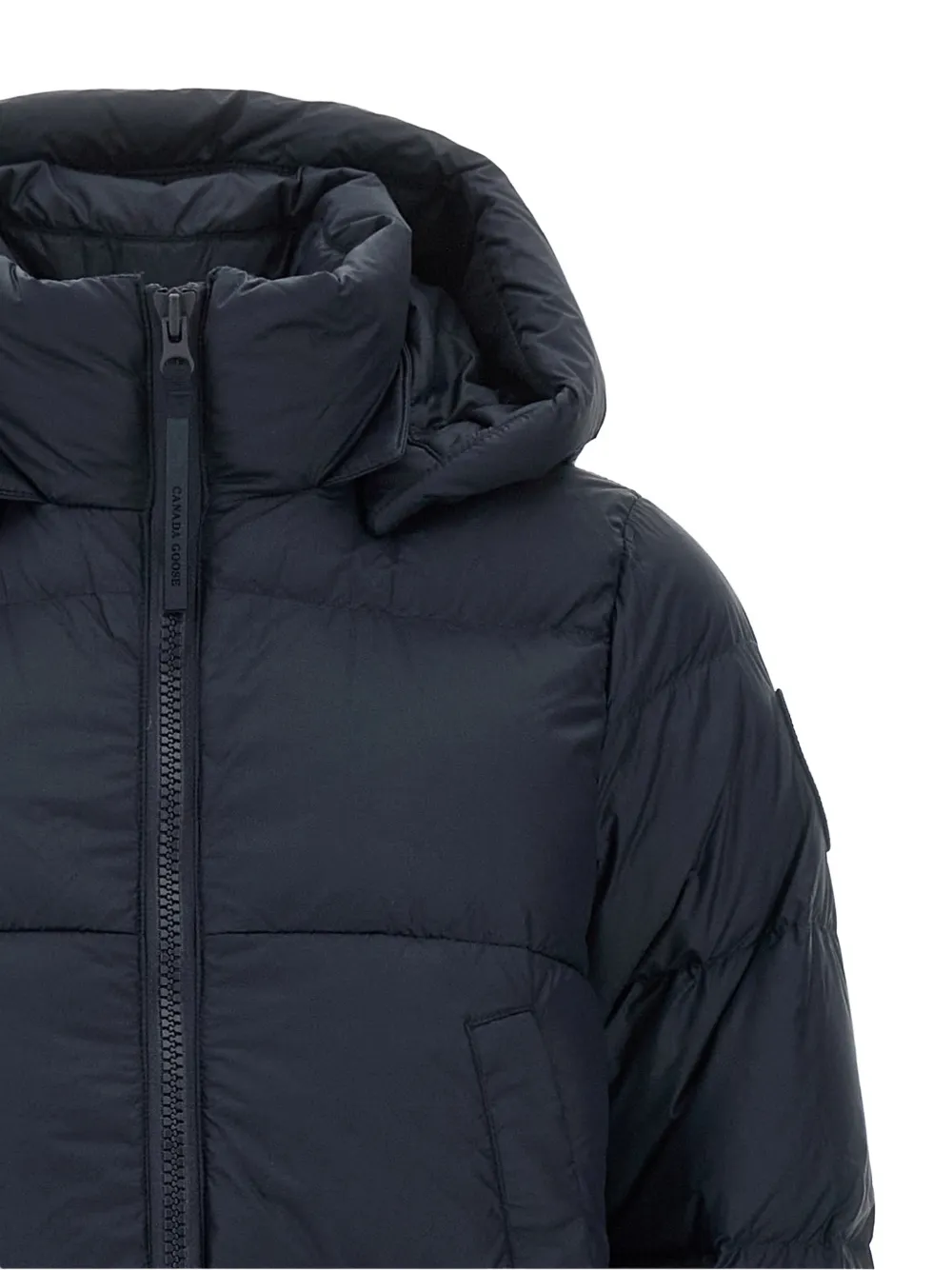 Canada Goose Mystique gewatteerde jas met enkele rij knopen Blauw