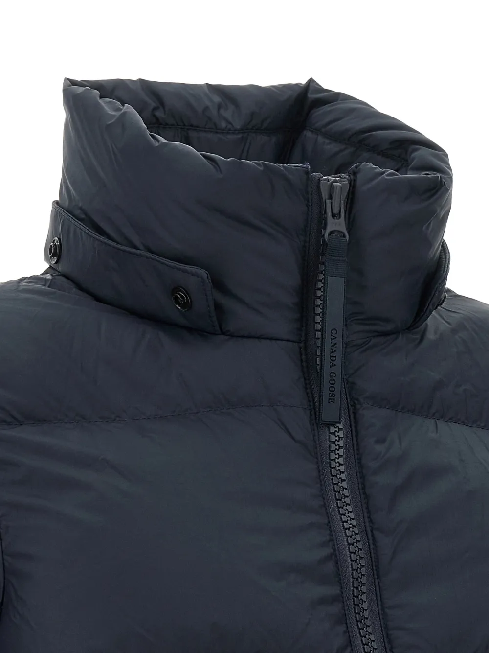 Canada Goose Mystique gewatteerde jas met enkele rij knopen Blauw