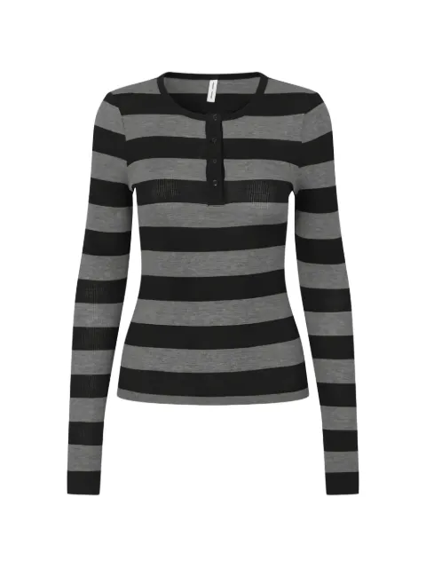 SAMSOE SAMSOE striped long-sleeve top