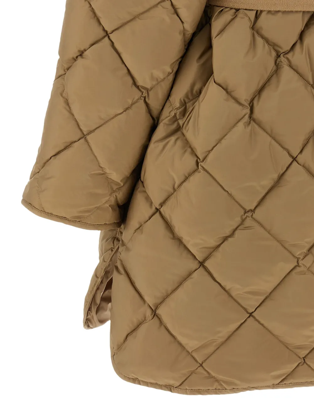 Weekend Max Mara Fidato ruitvormig gewatteerd donsjack Beige