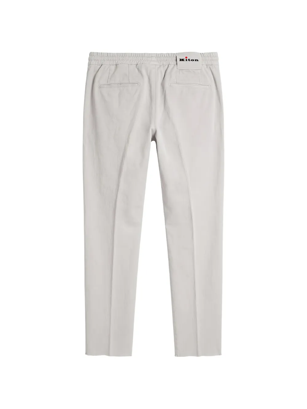 Kiton Gerafelde broek met trekkoord Grijs