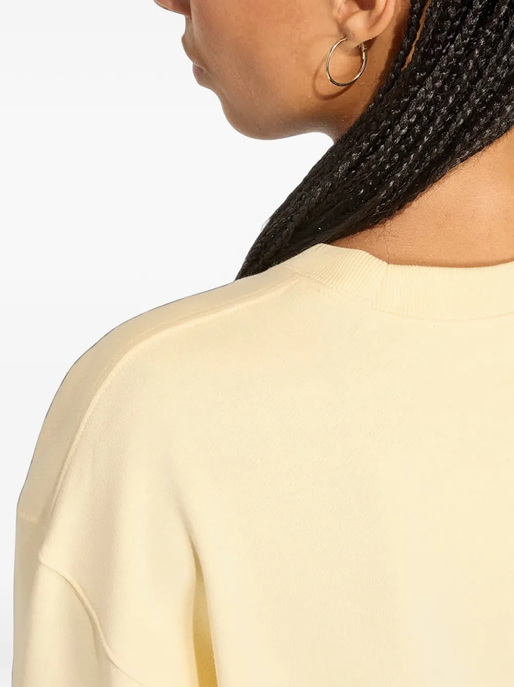 adidas logo-embroidered sweatshirt Beige