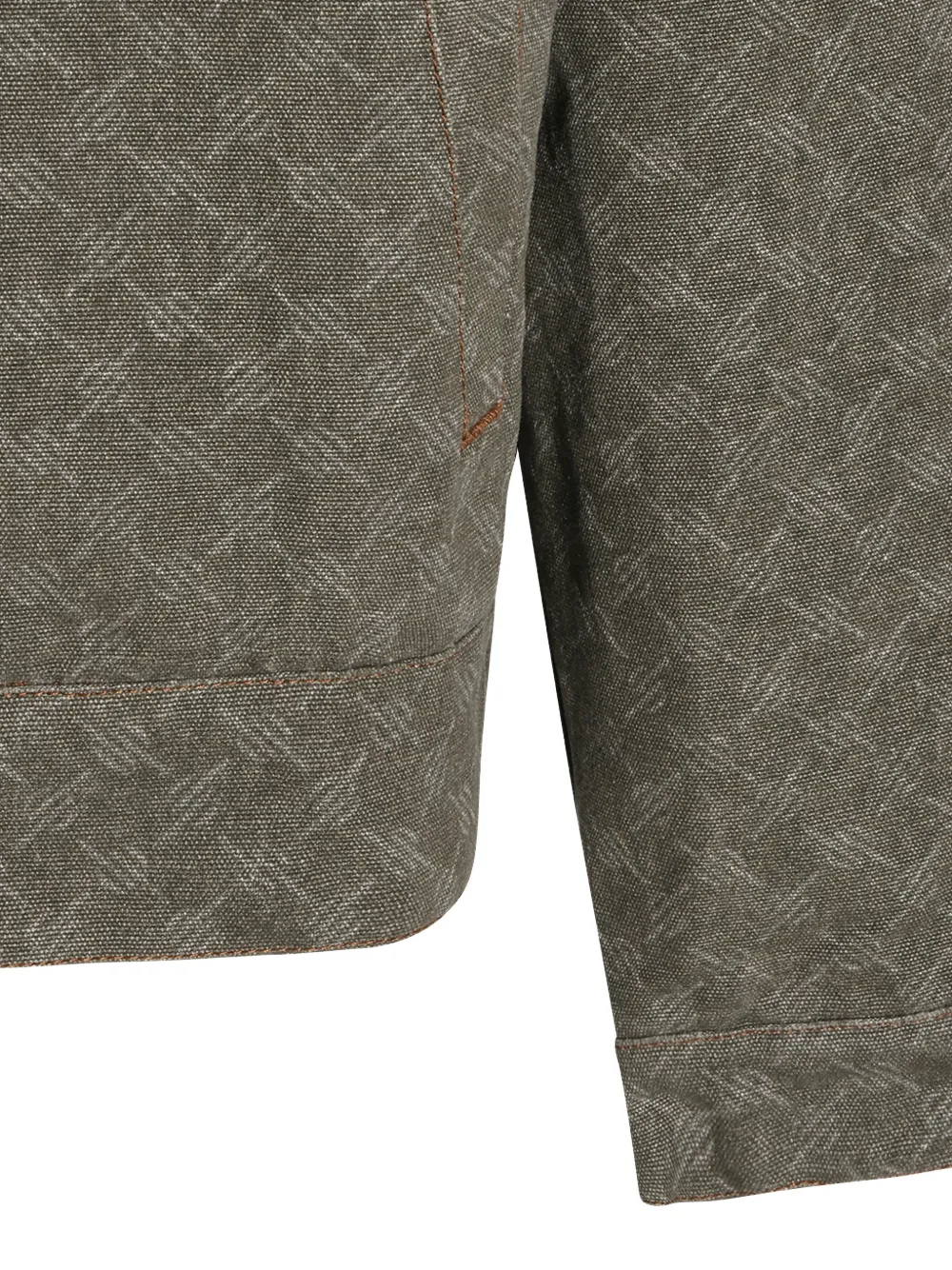 Daily Paper Jack met leren kraag en monogram Groen