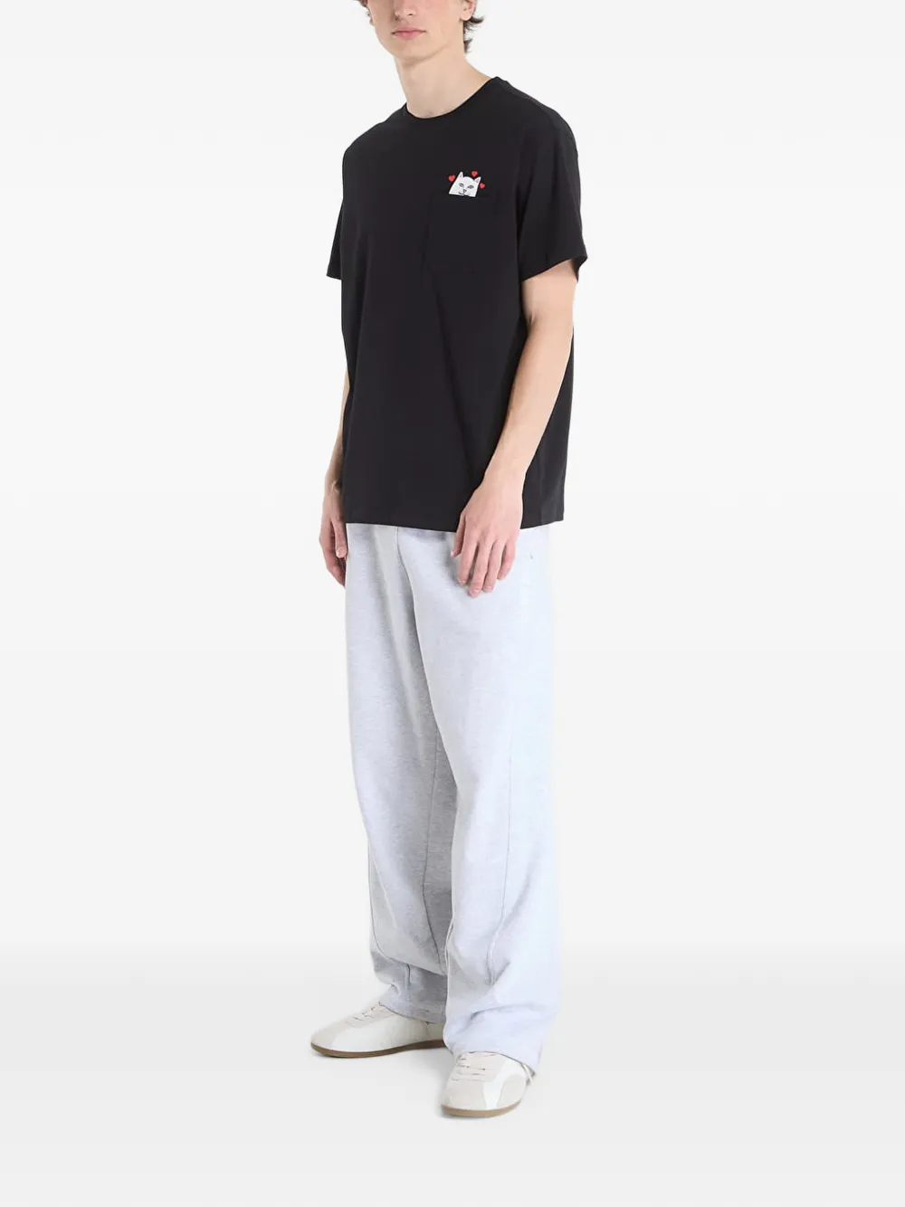 Ripndip Nermal Loves T-shirt met zak Zwart
