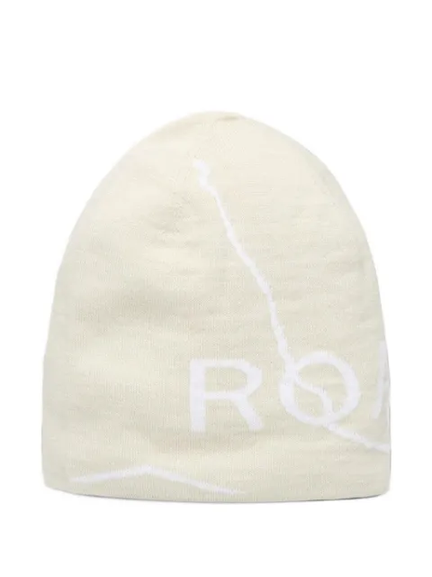 ROA logo-intarsia beanie hat