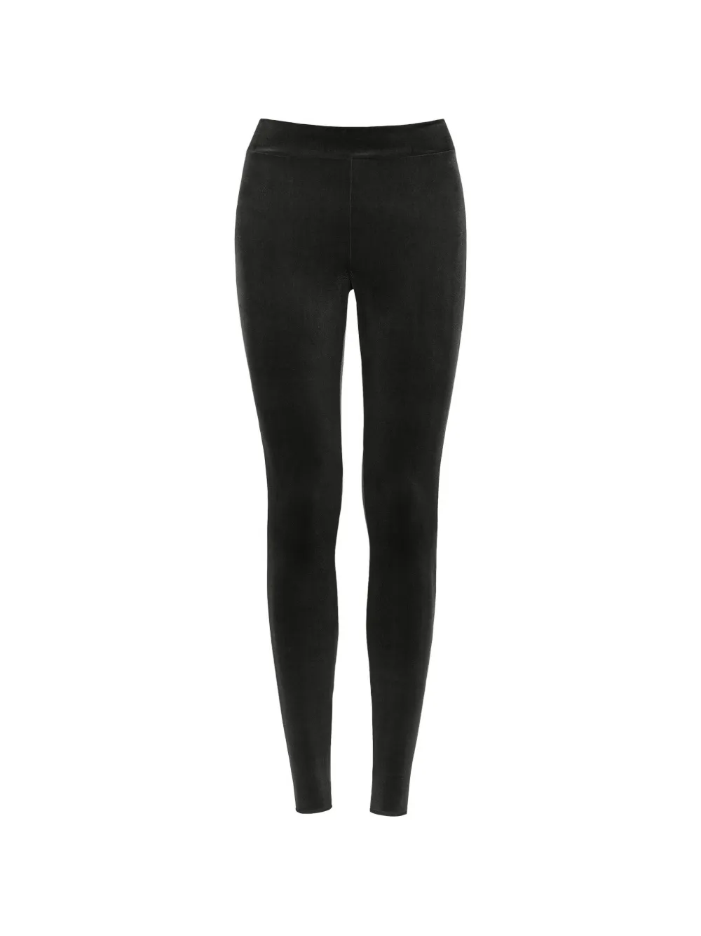 Wolford Samt-Leggings - Schwarz