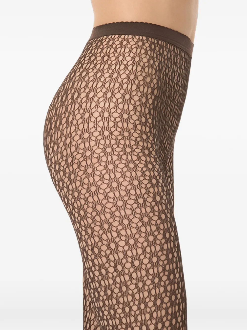 Wolford Daisy net tights Bruin
