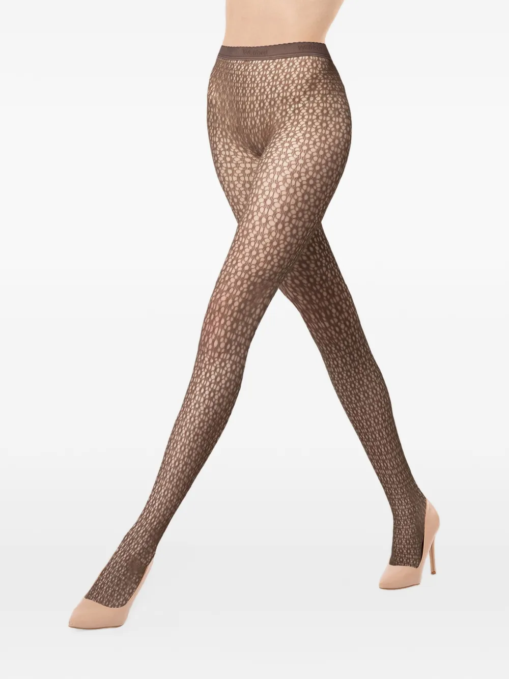 Wolford Daisy net tights Bruin