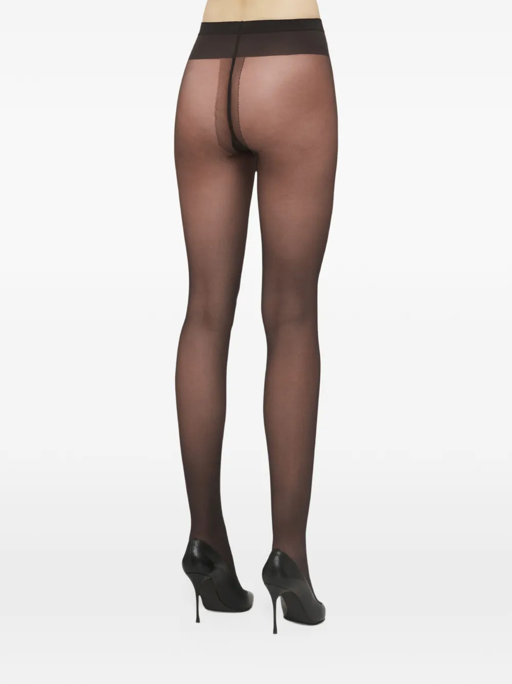 Wolford Individual 20 doorzichtige matte panty Bruin