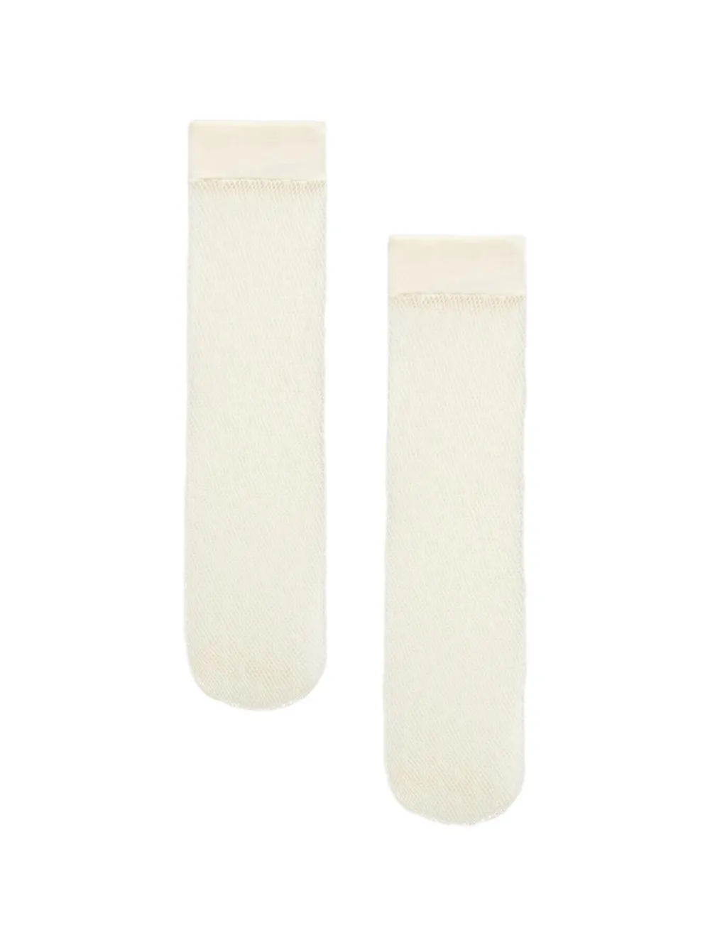 Wolford polka-dot net socks - Bianco