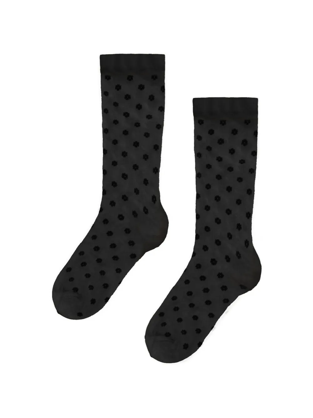 Wolford Calzini Daisy a fiori - Nero