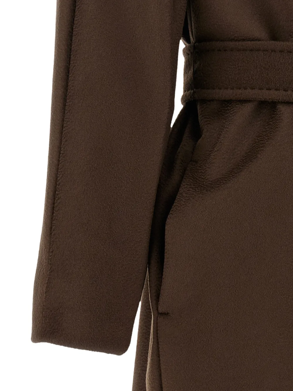 Weekend Max Mara Pedale jas met ceintuur Bruin