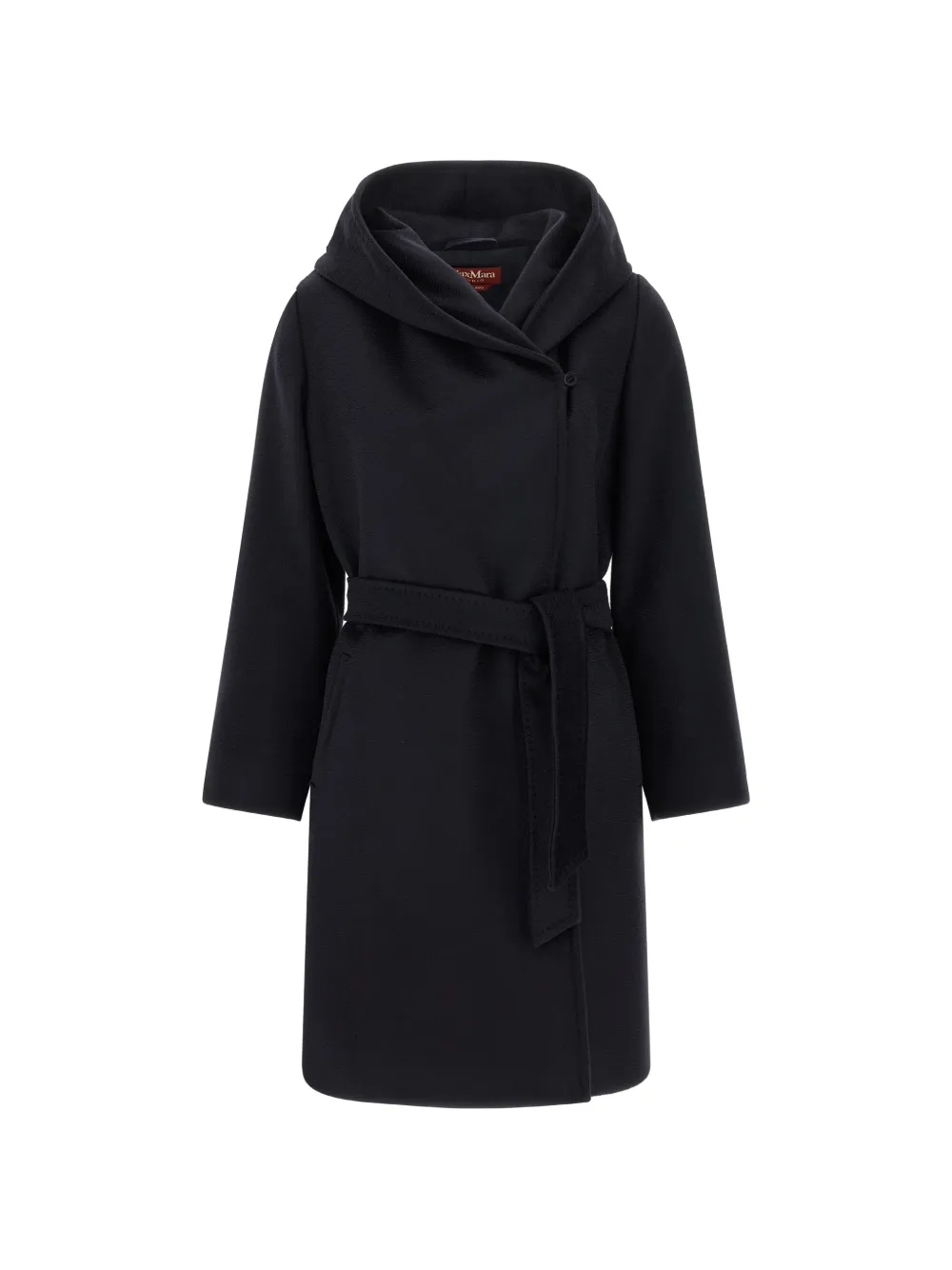 Max Mara New Mang hooded belted coat - Blue