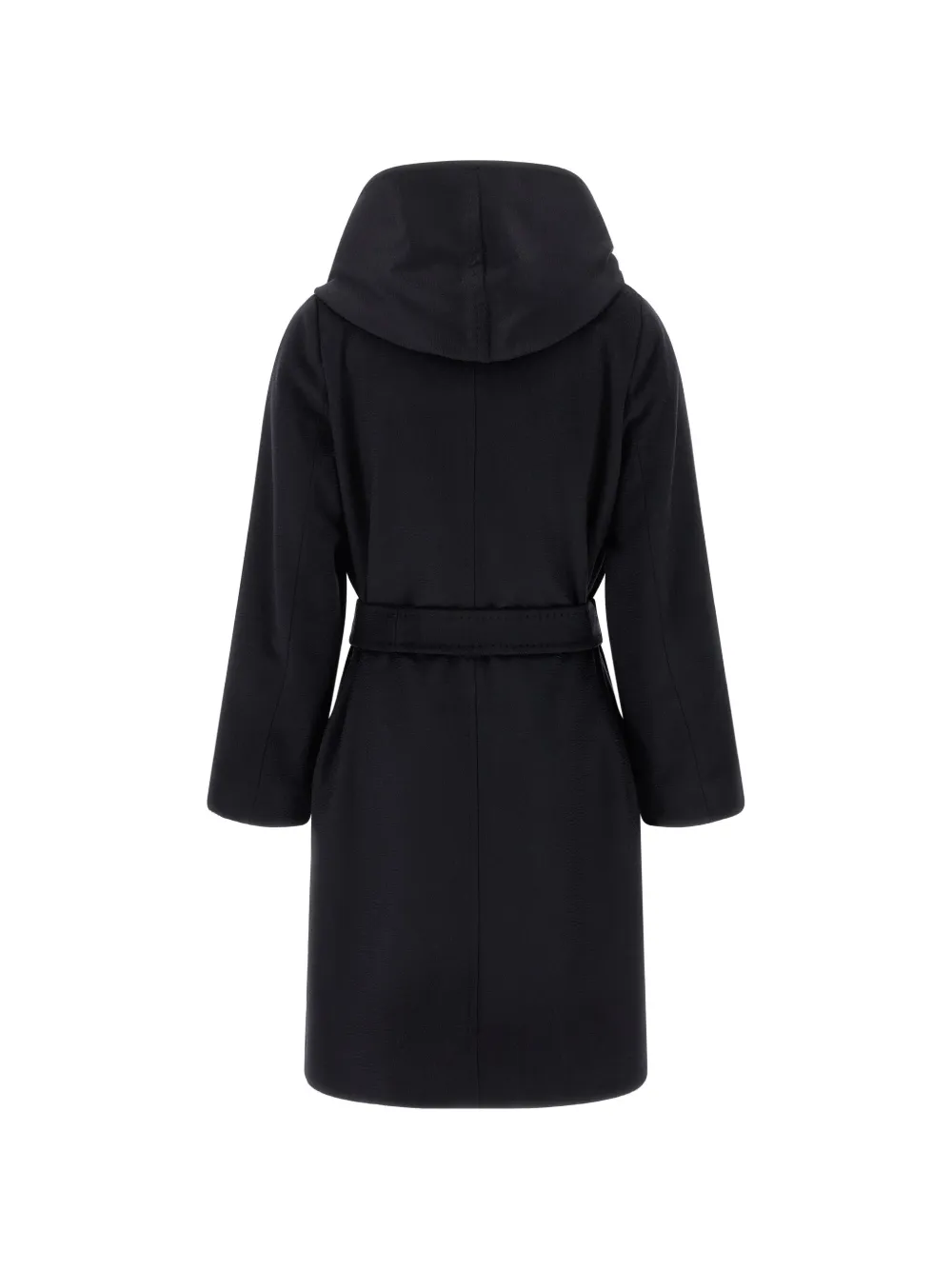 Max Mara New Mang jas met capuchon en ceintuur Blauw