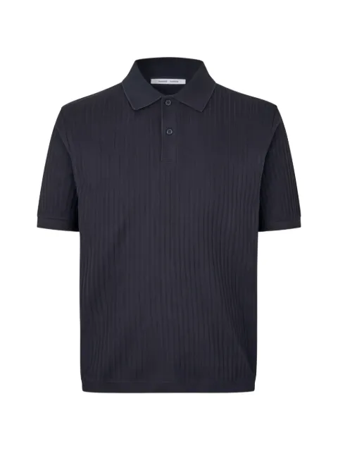 SAMSOE SAMSOE Sajase ribbed-knit polo shirt