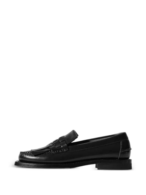 Hereu interwoven fringe-detail loafers