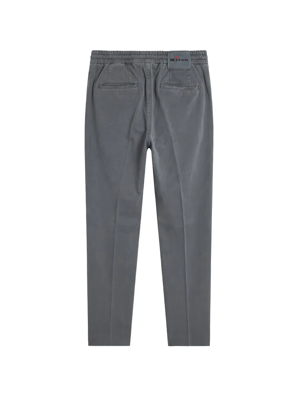 Kiton Broek met elastische tailleband en trekkoord Grijs