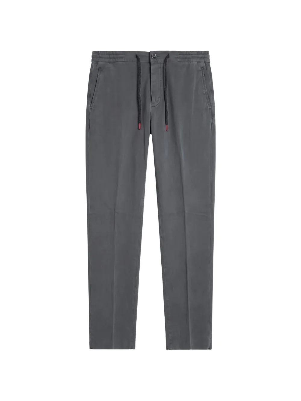 Kiton Broek met elastische tailleband en trekkoord Grijs