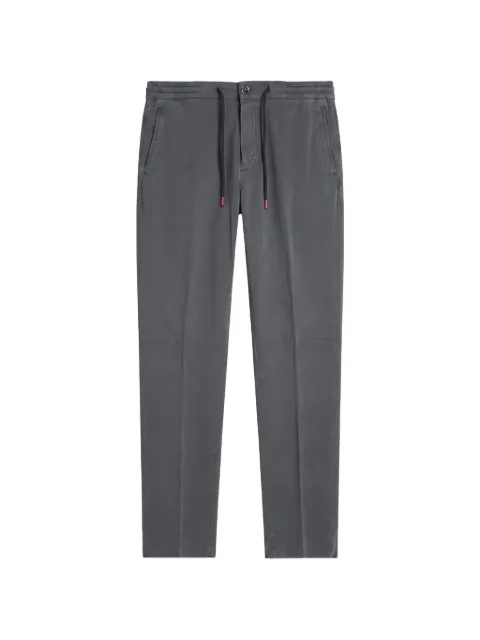 Kiton drawstring elasticated-waistband trousers