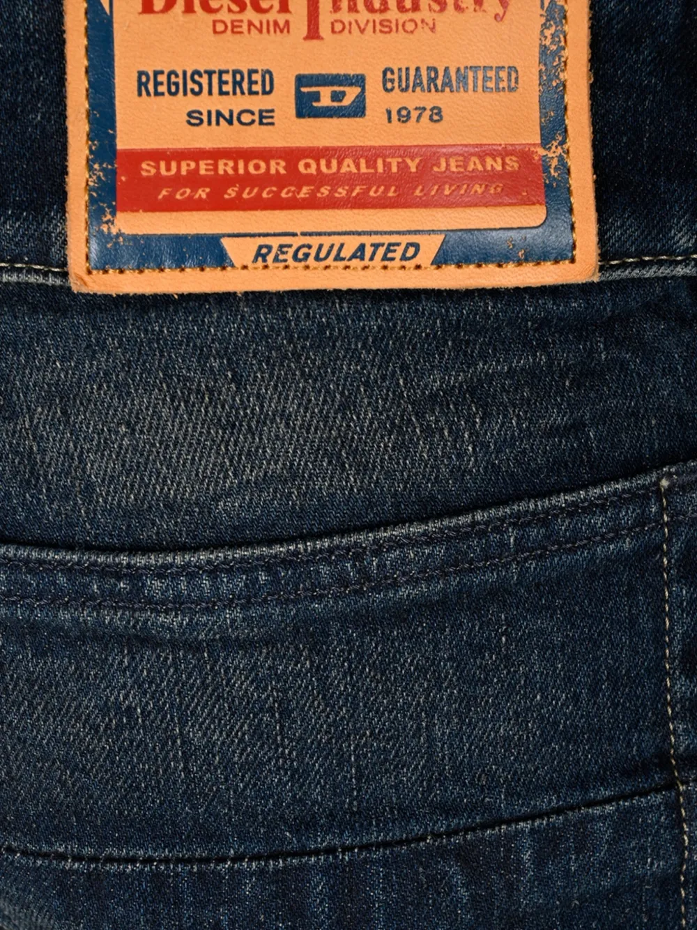 Diesel faded flared-leg jeans Blauw