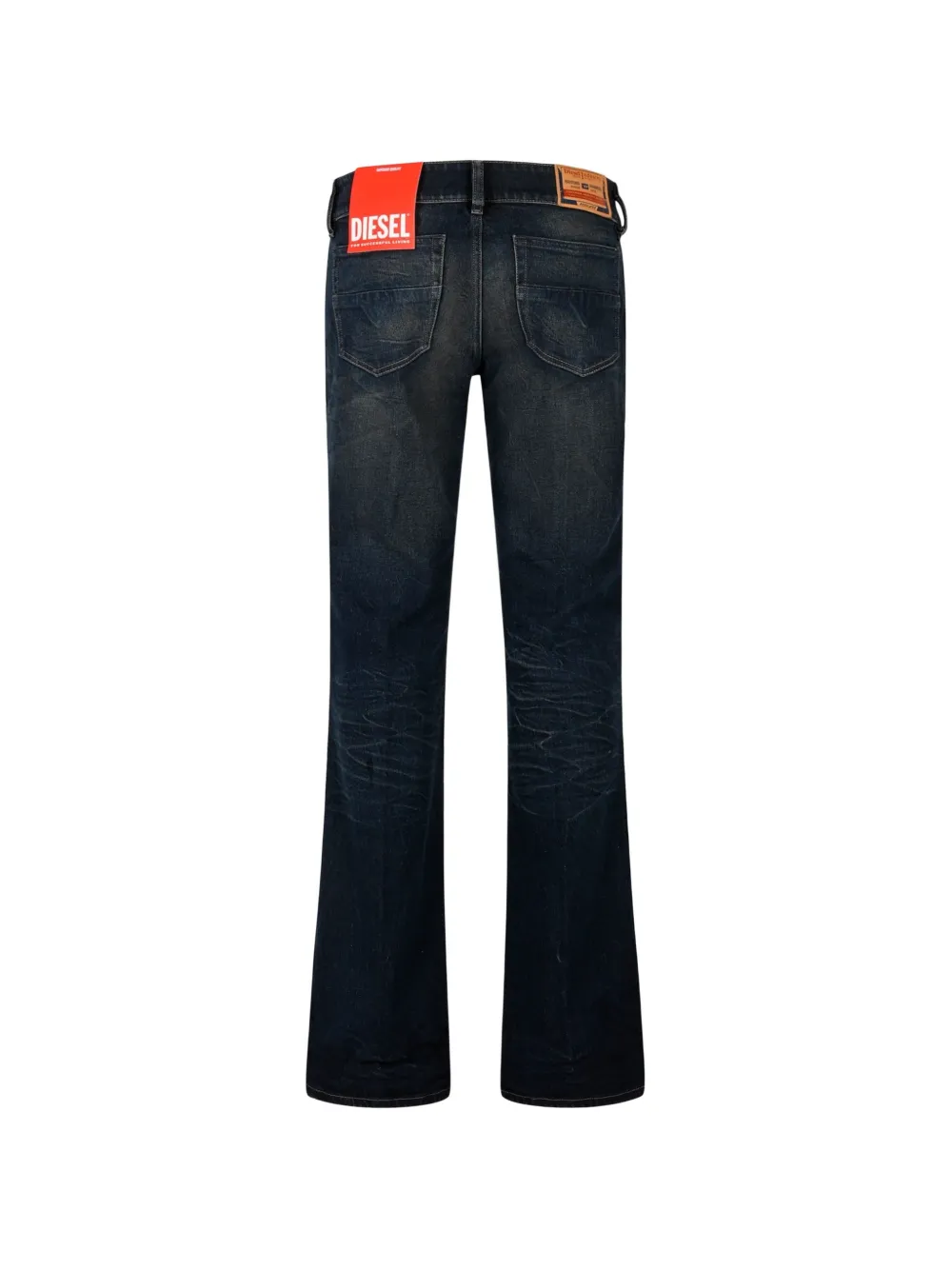 Diesel faded flared-leg jeans Blauw
