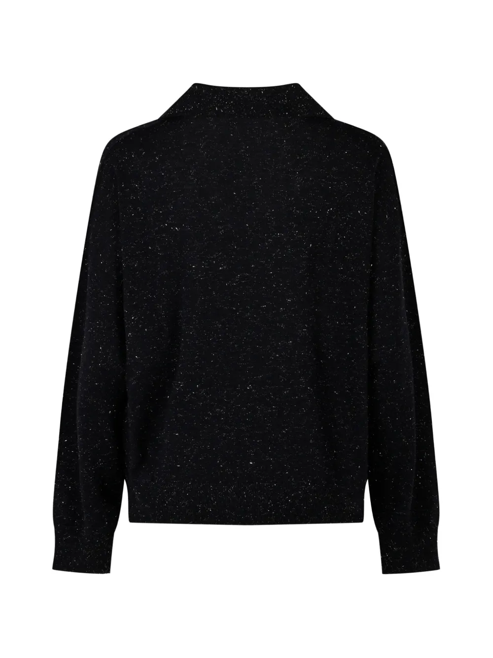 Peserico Transition T-shirt met V-hals en vlekken Zwart