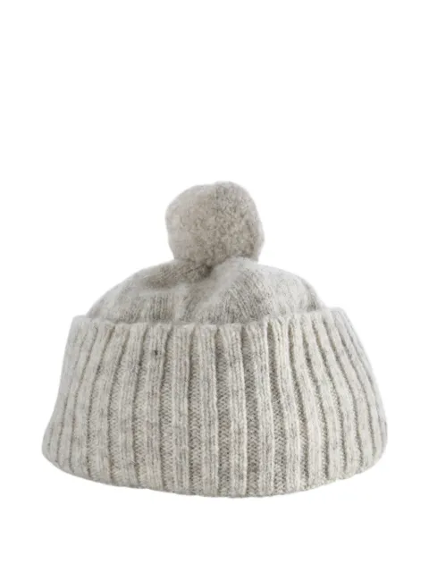 Mhl By Margaret Howell MHL. pompom-detail ribbed-knit beanie hat