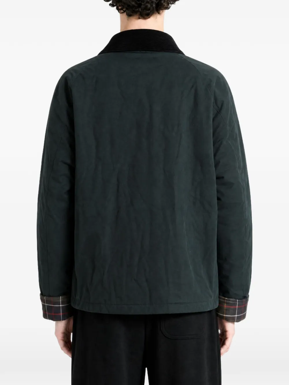 Barbour oversized padded transport jacket Zwart