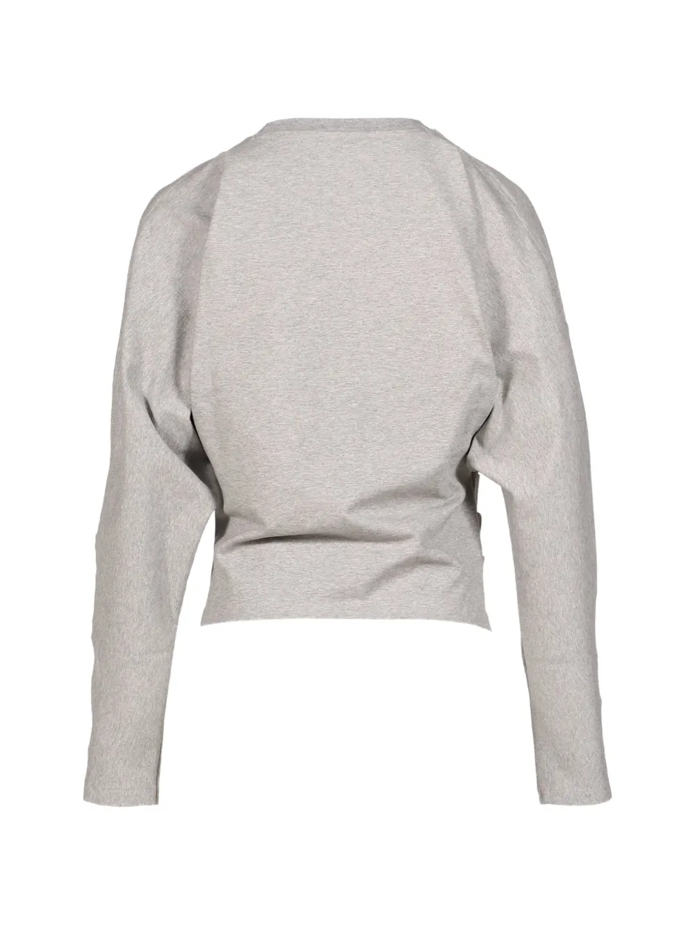 GANNI Blouse van gedrapeerd jersey Grijs