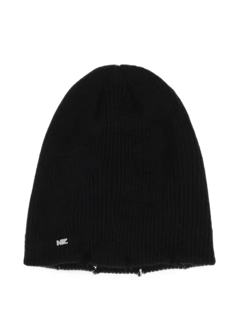 Natasha Zinko distressed knit beanie hat
