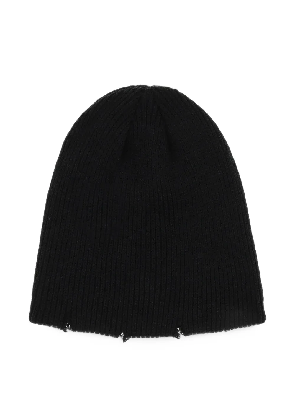 Natasha Zinko distressed knit beanie hat Zwart