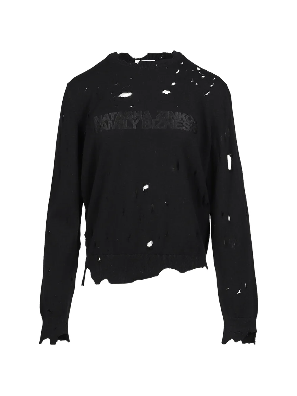 Natasha Zinko distressed sweater - Black