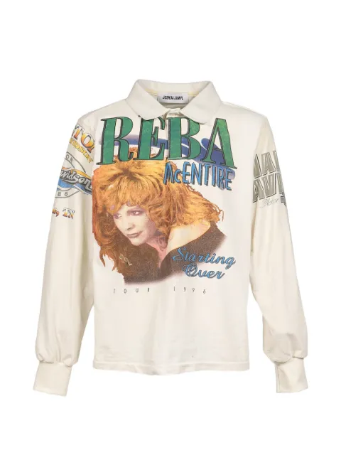 Joshua J. graphic-print long-sleeve polo shirt