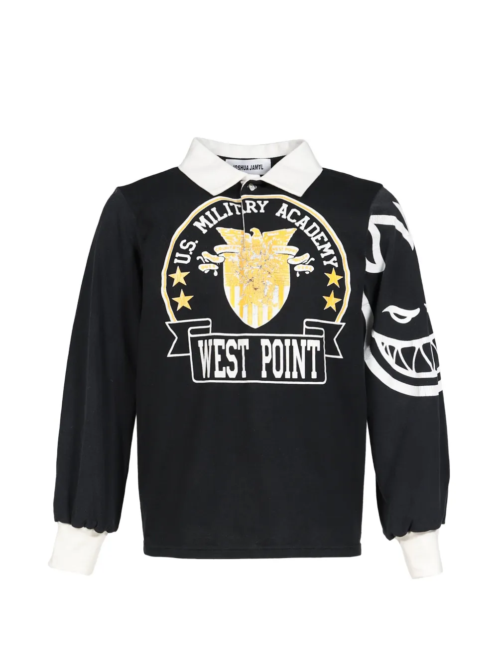 Joshua J. graphic-print long-sleeve polo shirt