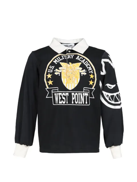 Joshua J. graphic-print long-sleeve polo shirt