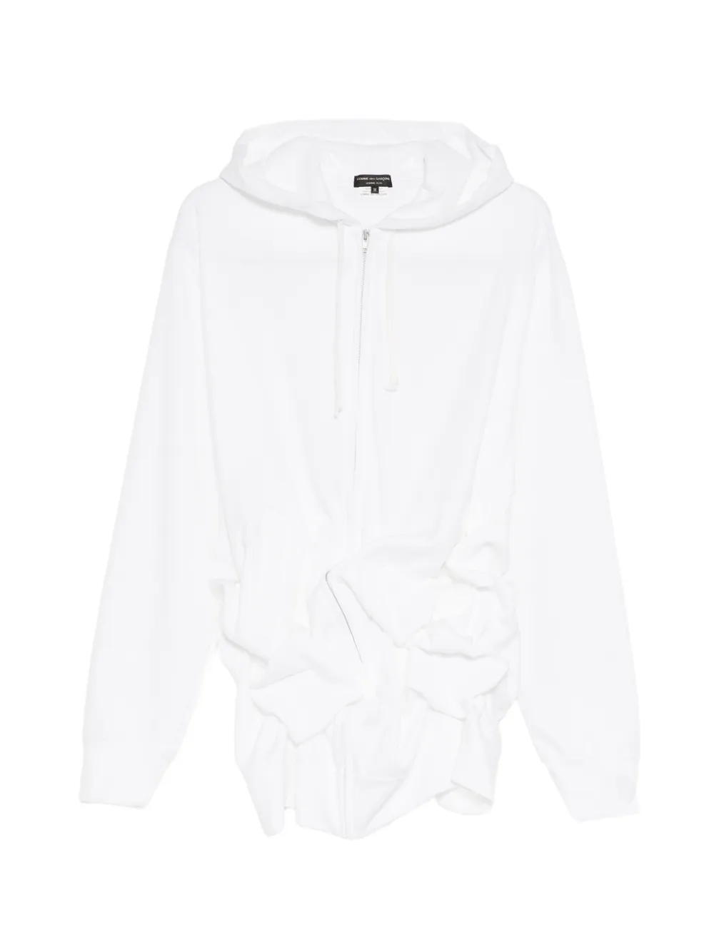 Comme Des Garçons zip-up hoodie Wit