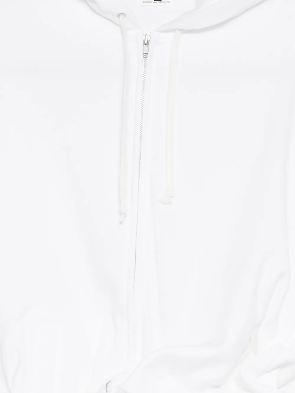 Comme Des Garçons zip-up hoodie Wit