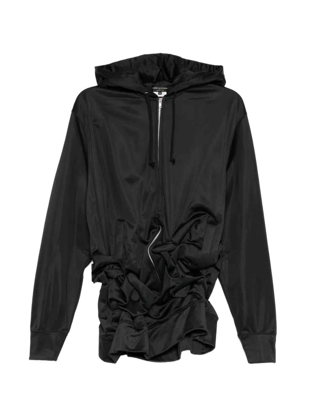 Comme Des Garçons gathered hoodie Zwart