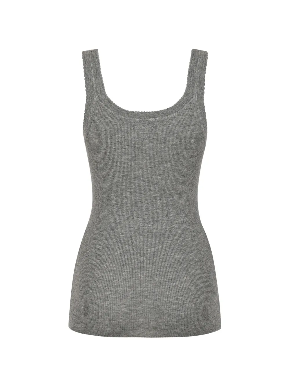 Prada Kasjmier ribgebreide tanktop Grijs