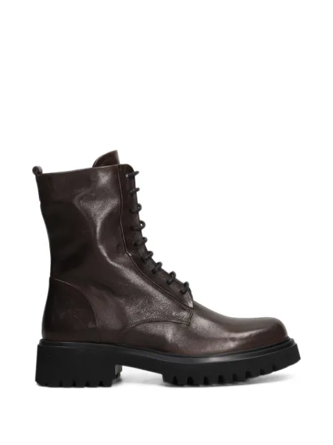 Evaluna lace-up calf leather boots