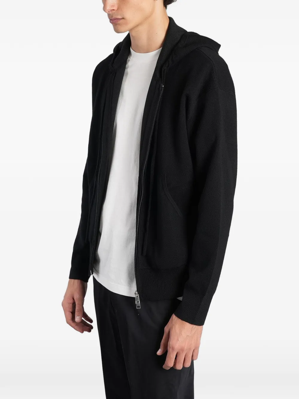 Low Brand zip-up hoodie Zwart