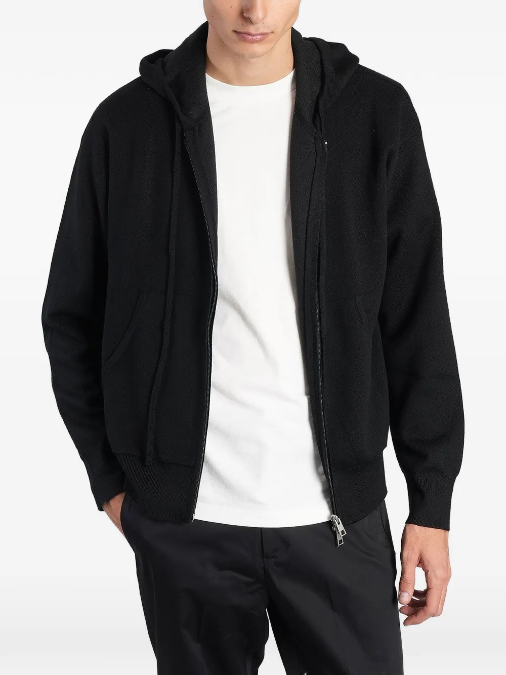 Low Brand zip-up hoodie - Nero