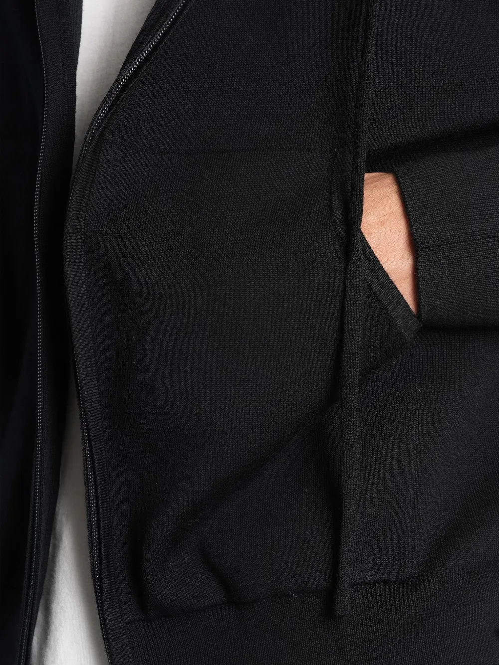 Low Brand zip-up hoodie Zwart