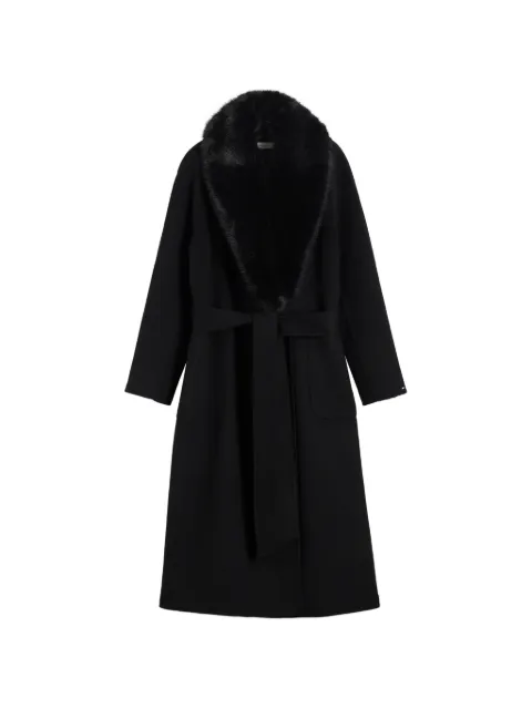 Tommy Hilfiger belted faux-fur coat