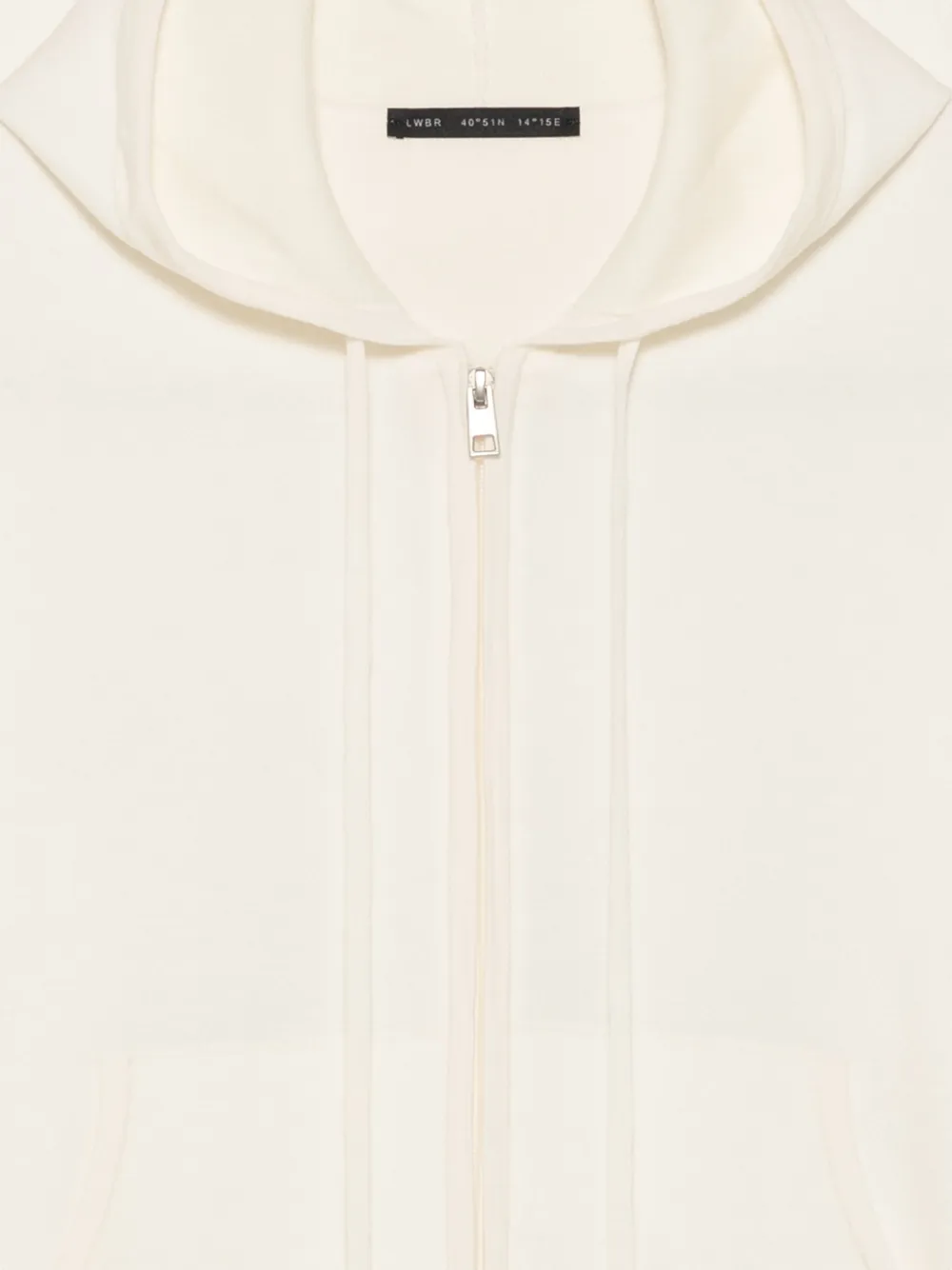 Low Brand zip-up hoodie Wit
