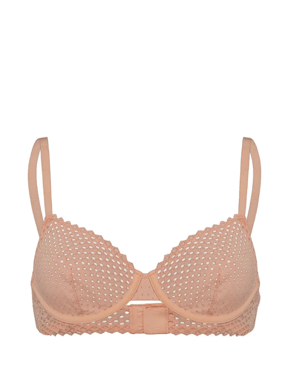 Wolford Reggiseno demi-cup Romantic Net - Toni neutri