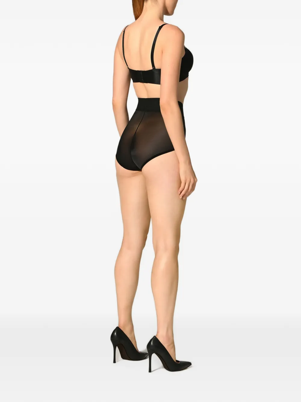 Wolford Sheer Touch bandeau bra Zwart