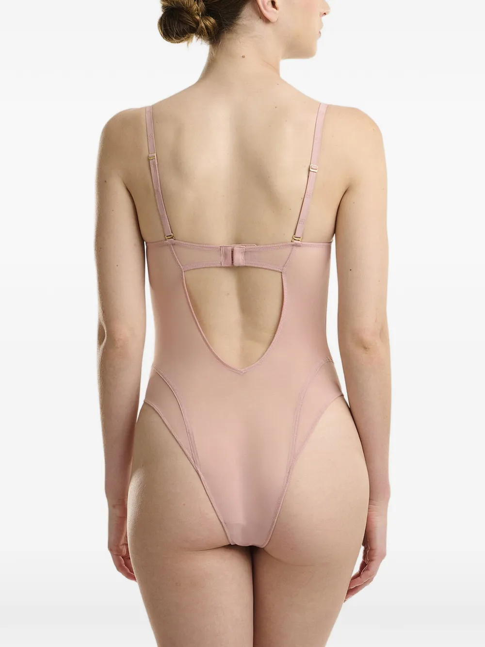 Wolford Romper met korset-naad en beugel Beige