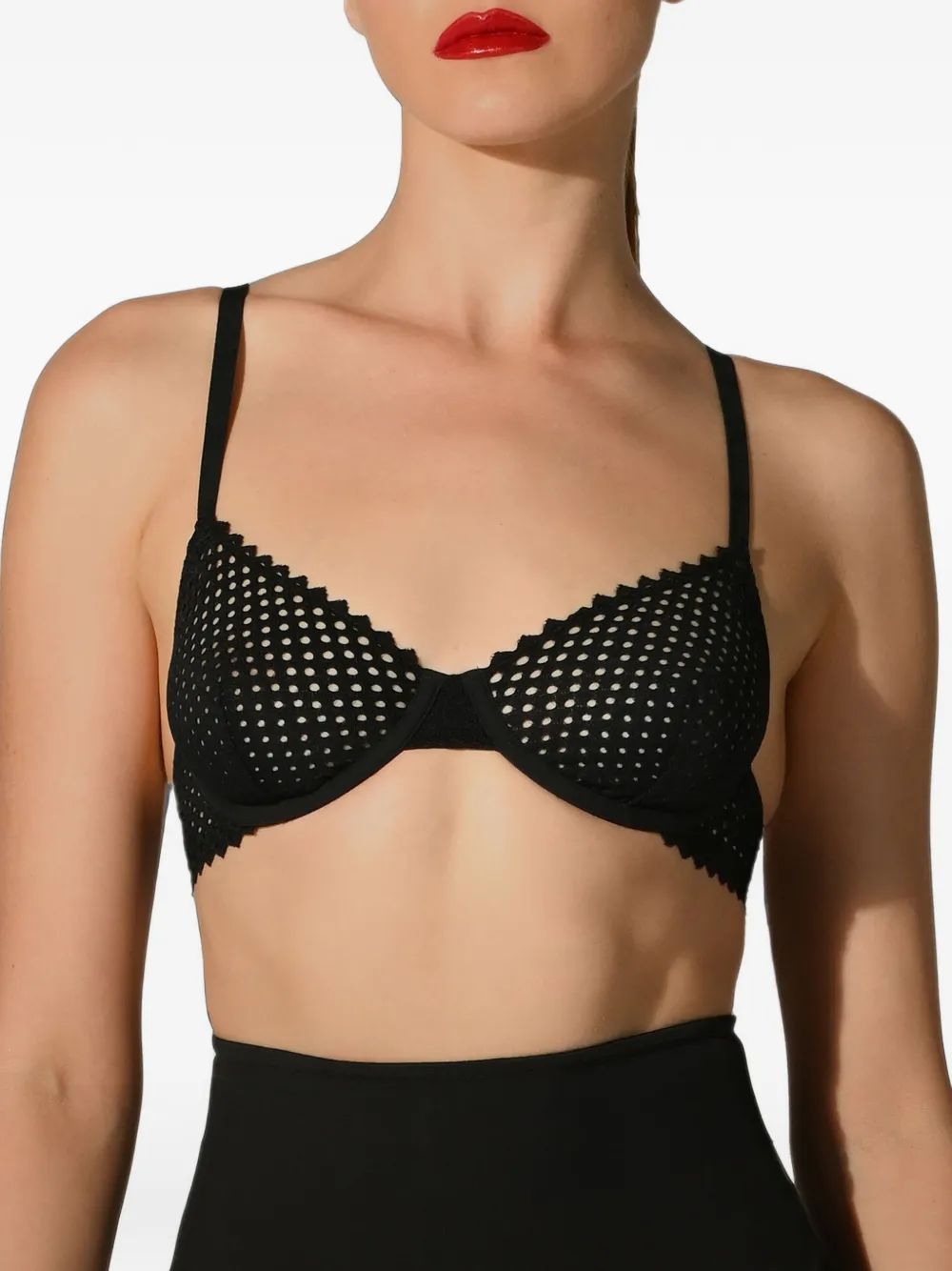 Wolford Romantic Net bra Zwart